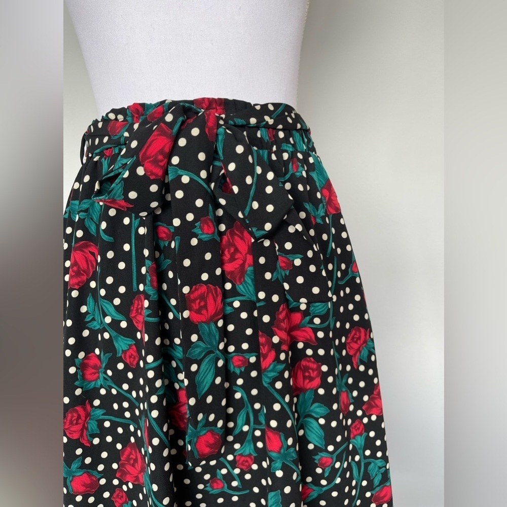 Rose Polka Dot Skirt | Size M | EUC - Picture 4 of 8
